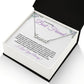 To My Amazing Best Friend (Purple Card ) - Custom Name Necklace