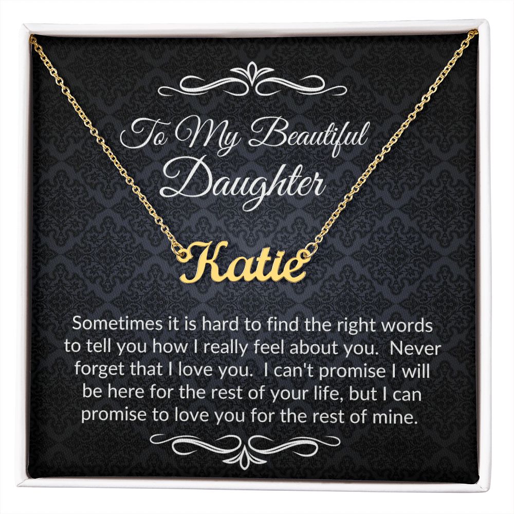 Private for Joy (Black Tapestry) - Name Necklace