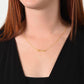 To My Beautiful Step Daughter ( Burgundy Card ) - Custom Name Necklace