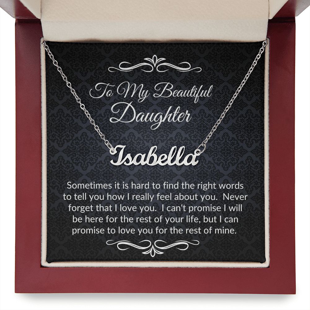 Private for Joy (Black Tapestry) - Name Necklace