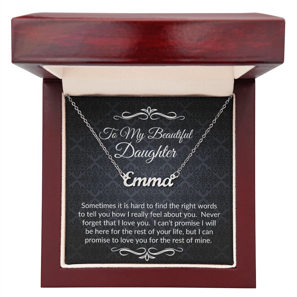 Private for Joy (Black Tapestry) - Name Necklace