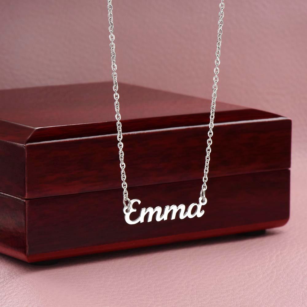 To My Smokin Hot Wife ( Black Card ) - Custom Name Necklace