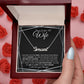 To My Smokin Hot Wife ( Black Card ) - Custom Name Necklace