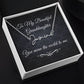 To My Beautiful Granddaughter (Black Tapestry) - Script Name Necklace