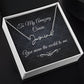 To My Beautiful Cousin (Black Tapestry) - Script Name Necklace