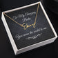 To My Beautiful Bestie / Best Friend (Black Tapestry) - Script Name Necklace