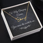 To My Beautiful Cousin (Black Tapestry) - Script Name Necklace