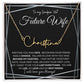 To My Smokin' Hot Future Wife (Black Tapestry) - Script Name Necklace