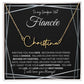 To My Smokin' Hot Fiancée / Fiancé (Black Tapestry) - Script Name Necklace