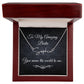 To My Beautiful Bestie / Best Friend (Black Tapestry) - Script Name Necklace