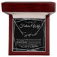 To My Smokin' Hot Future Wife (Black Tapestry) - Script Name Necklace