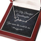 To My Beautiful Granddaughter (Black Tapestry) - Script Name Necklace