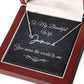 To My Beautiful Wife (Black Tapestry) - Script Name Necklace