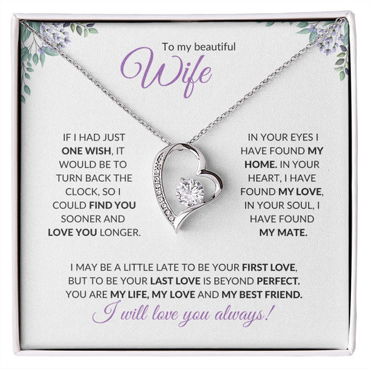 Wife (Purple Card) - Forever Love Necklace
