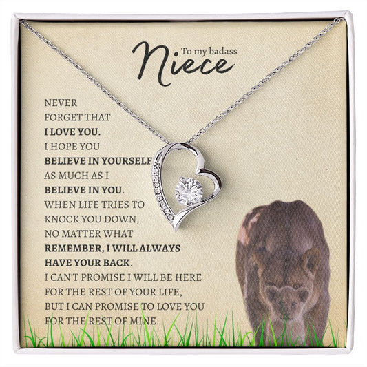 Niece (Lioness Card) - Forever Love Necklace