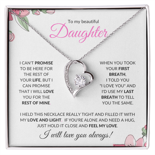 Daughter (Pink Card) - Forever Love Necklace