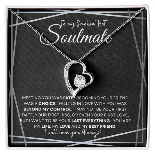 Soulmate (Black Framed Card) - Forever Love Necklace