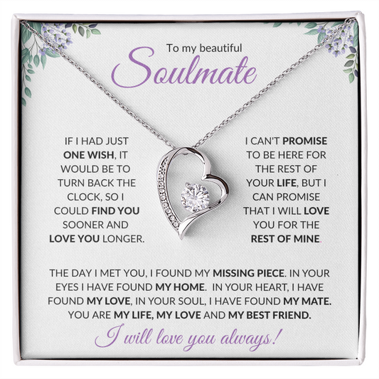 Soulmate (Purple Card) - Forever Love Necklace