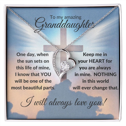 Granddaughter (Cross Card) - Forever Love Necklace