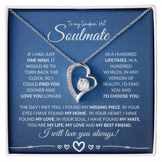 Soulmate (Blue Card) 100 Life Times - Forever Love Necklace