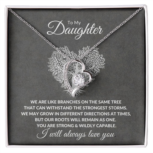 Daughter (Tree roots card) - Forever Love Necklace
