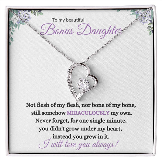 Bonus Daughter (Purple Card) - Forever Love Necklace