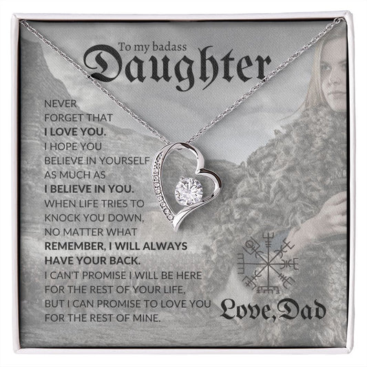 Daughter from Dad (Viking Card) - Forever Love Necklace