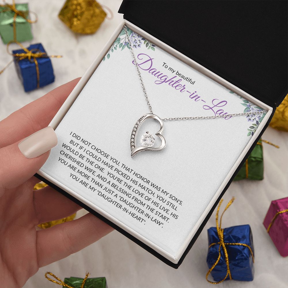 Daughter-in-Law (Purple Card) - Forever Love Necklace