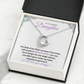 Nonbiological / Adopted Daughter (Purple Card) - Forever Love Necklace