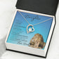 Beautiful Daughter from Dad (Blue Lion Card) - Forever Love Necklace