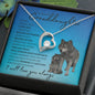To My Beautiful Granddaughter (Wolf) - Forever Love Necklace