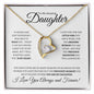 To My Amazing Daughter (Classic Black & White) - Forever Love Necklace
