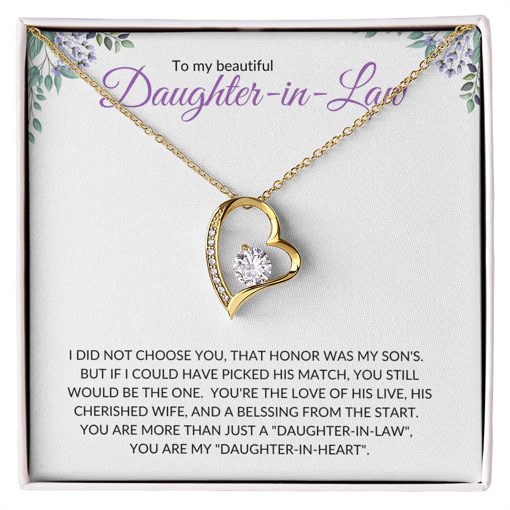 Daughter-in-Law (Purple Card) - Forever Love Necklace