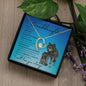 To My Beautiful Granddaughter (Wolf) - Forever Love Necklace