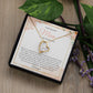 To My Mom My Wedding Day - Forever Love Necklace