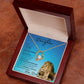 Beautiful Daughter from Dad (Blue Lion Card) - Forever Love Necklace
