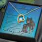 To My Beautiful Granddaughter (Wolf) - Forever Love Necklace