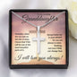To My Amazing Granddaughter (Sunset Cross) - Stainless Cross Necklace
