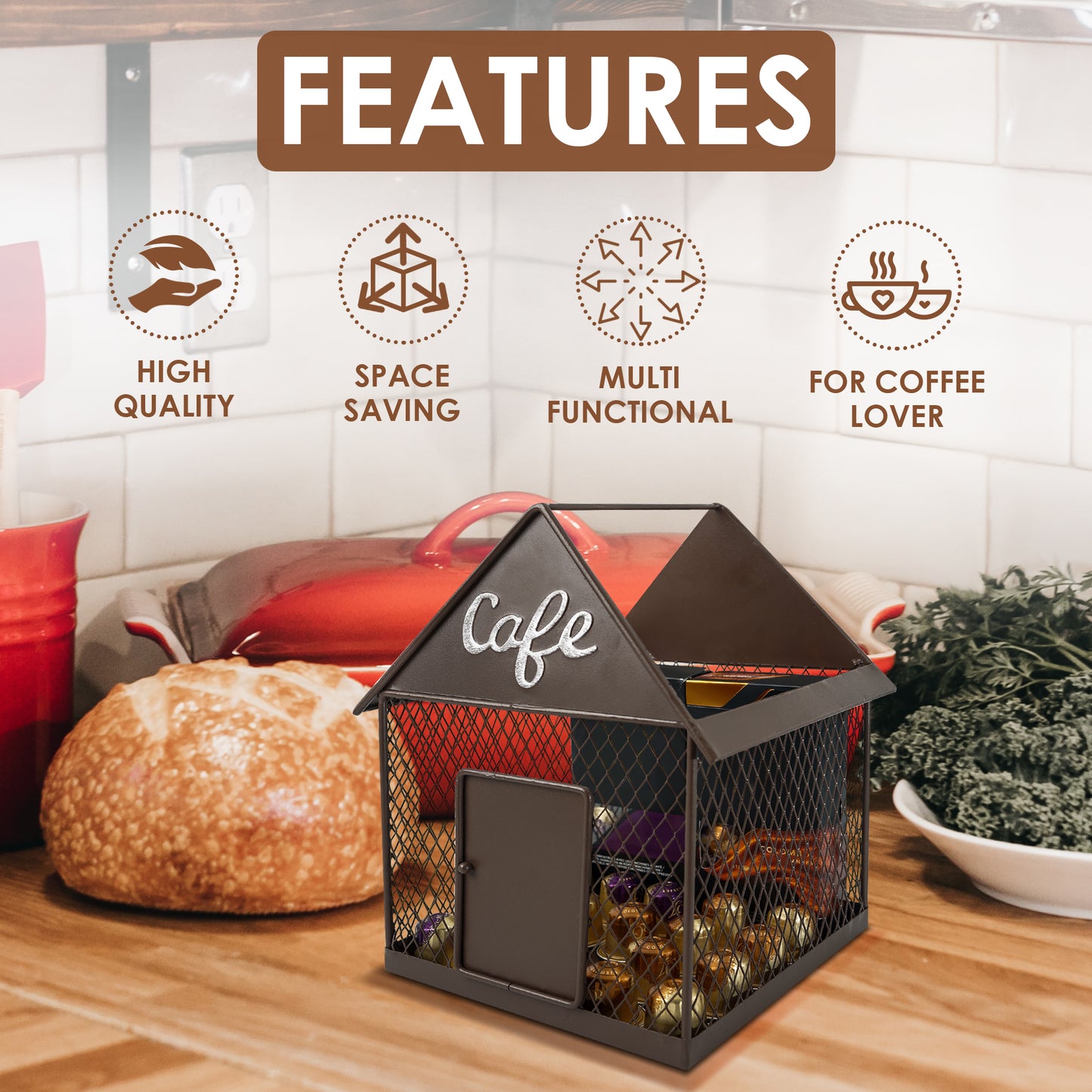 Cafe Coffee Pod Holder / Kitchen